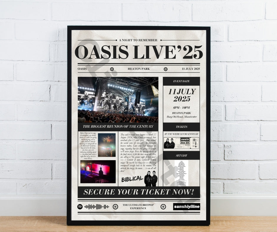 Personalised Concert Posters
