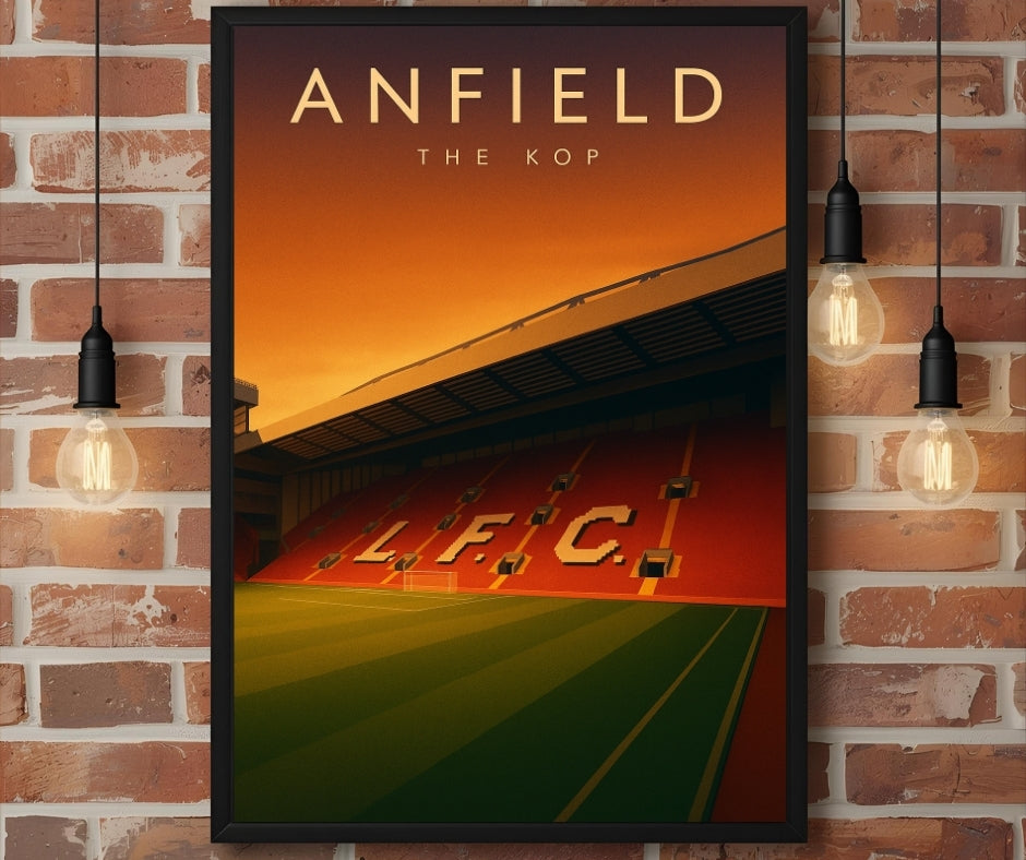 Anfield The Kop – Liverpool Inspired Stadium Wall Art