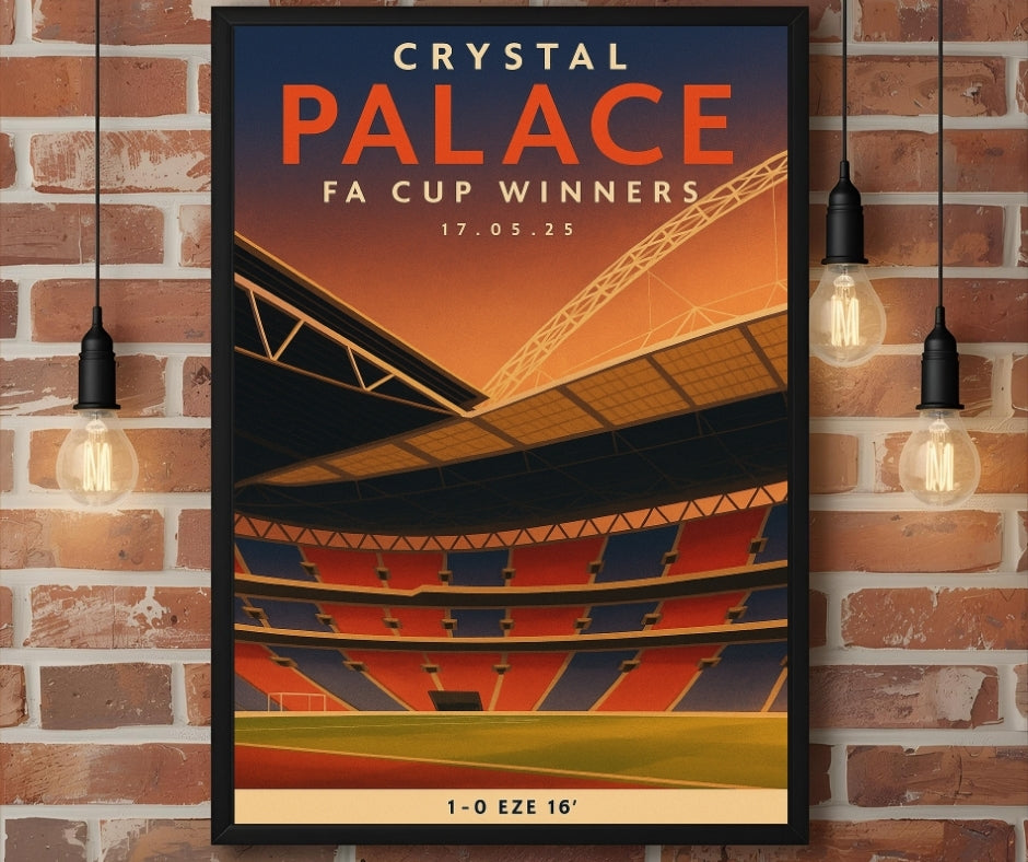 FA Cup Final – Crystal Palace Inspired Matchday Wall Art