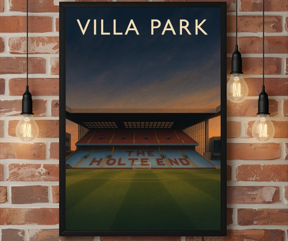 Villa Park The Holte End – Aston Villa Inspired Stadium Wall Art