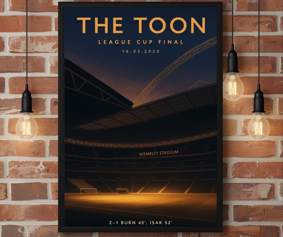 League Cup Final - Newcastle Inspired Matchday Wall Art