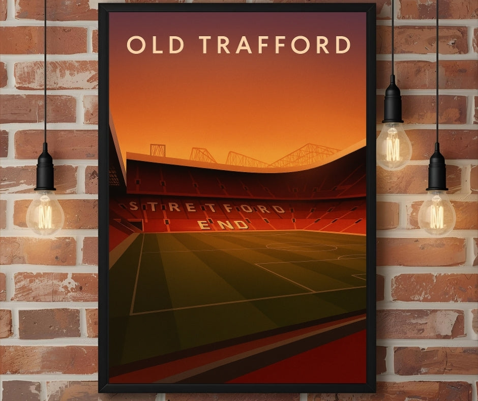 Stretford End Old Trafford – Man United Inspired Stadium Wall Art