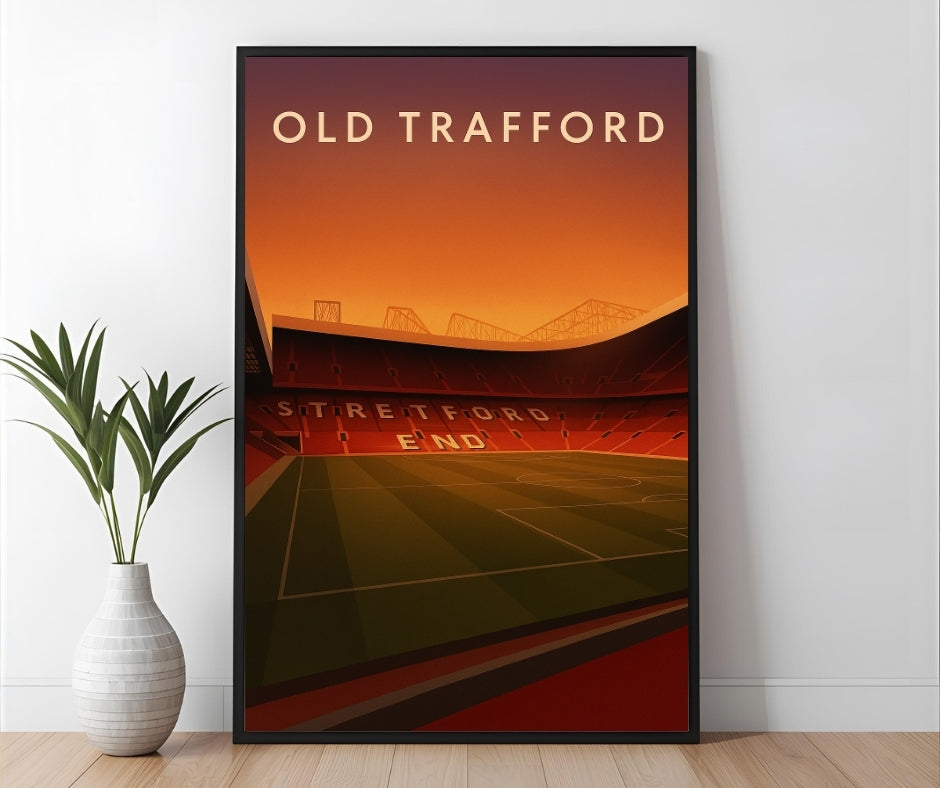 Stretford End Old Trafford – Man United Inspired Stadium Wall Art