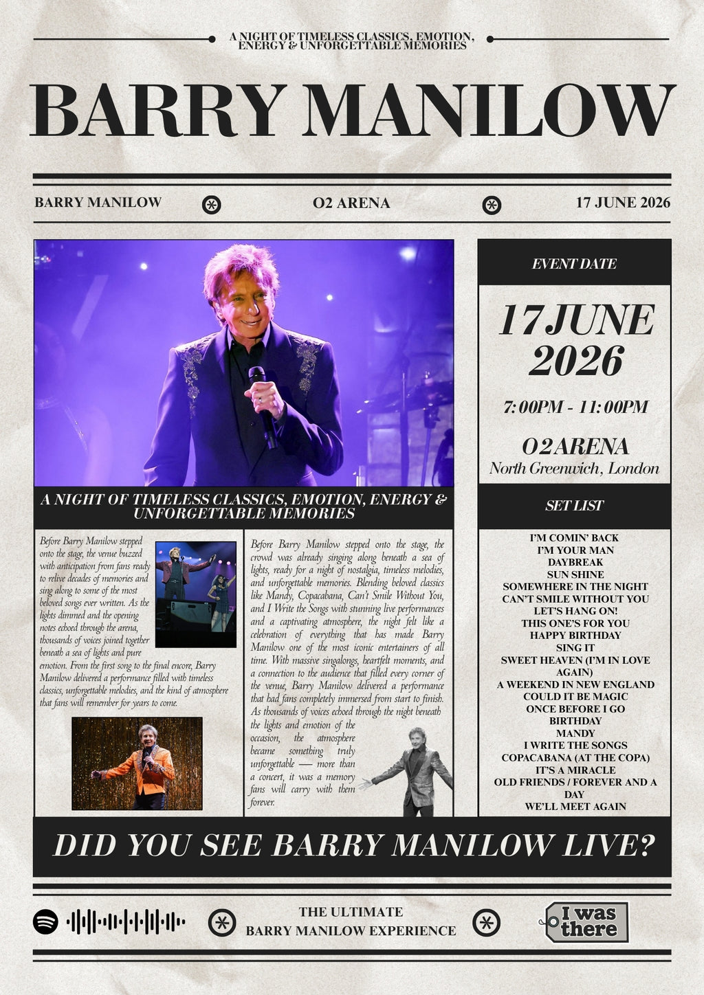 YUNGBLUD - Póster de concierto personalizado estilo periódico