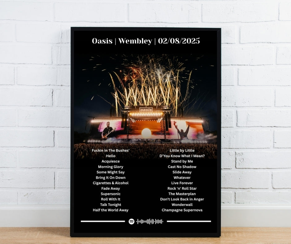 Oasis Fireworks Setlist
