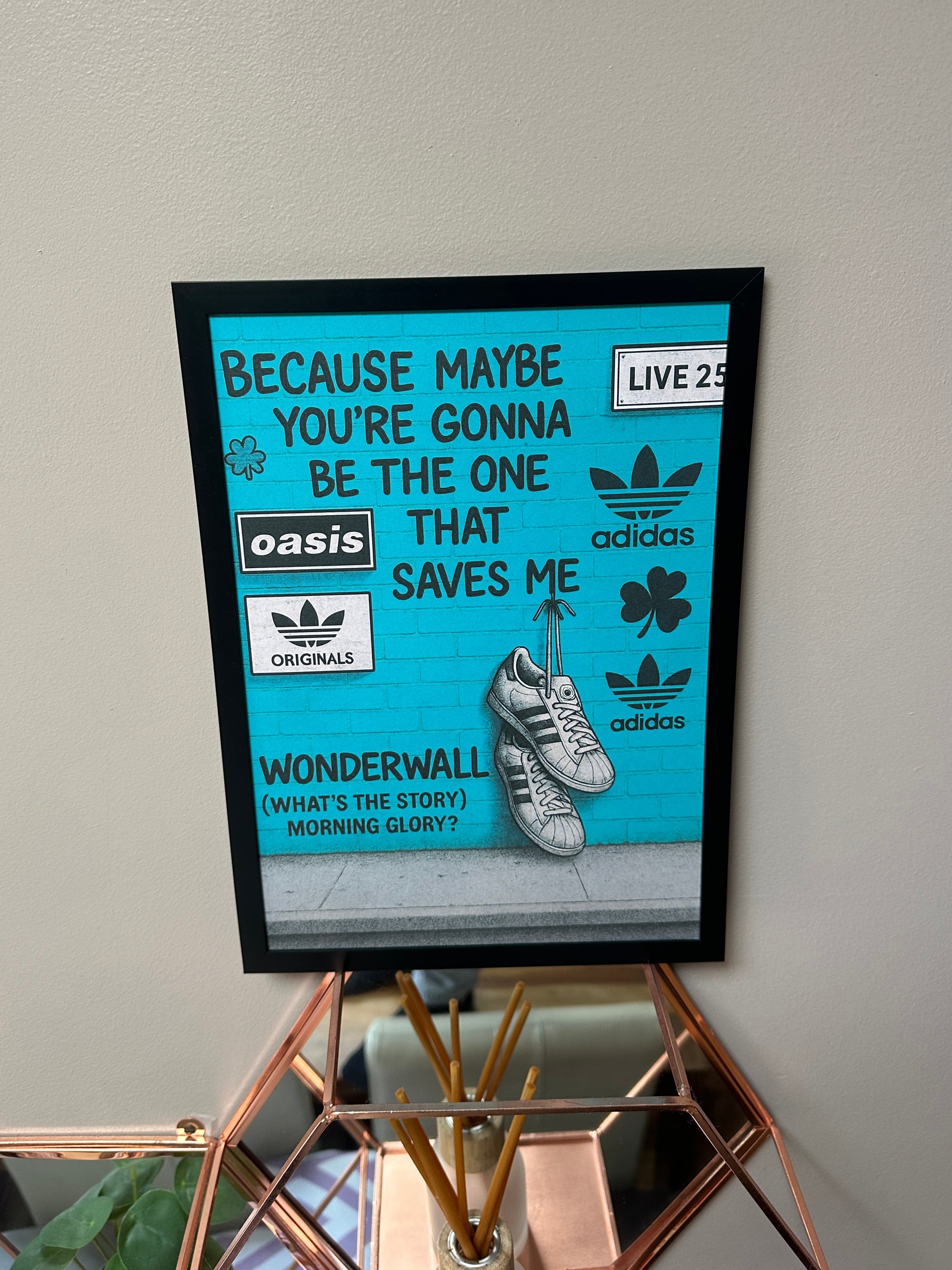 Oasis Graffiti Poster - Wonderwall