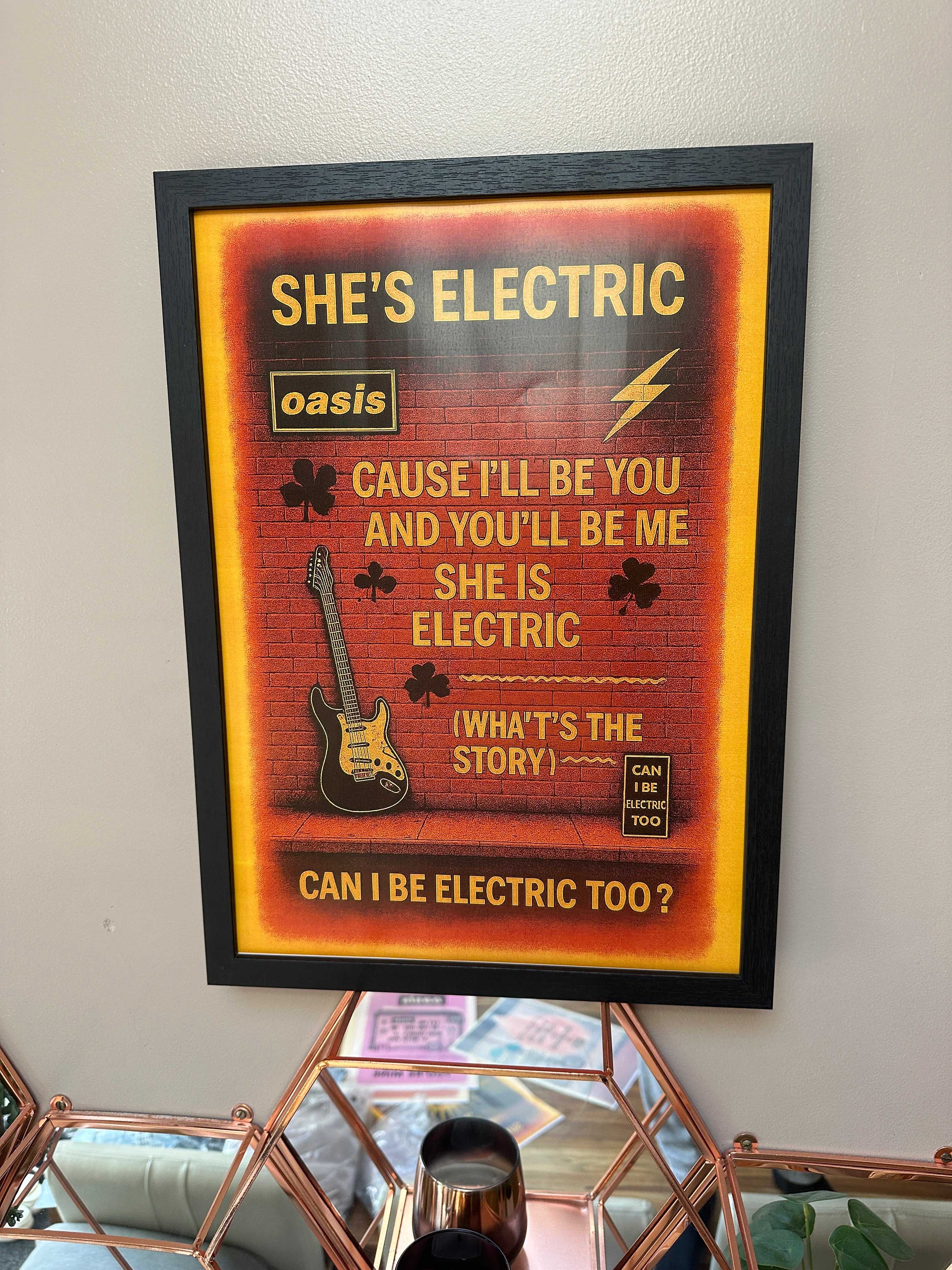 Oasis Graffiti Poster - She's Electric