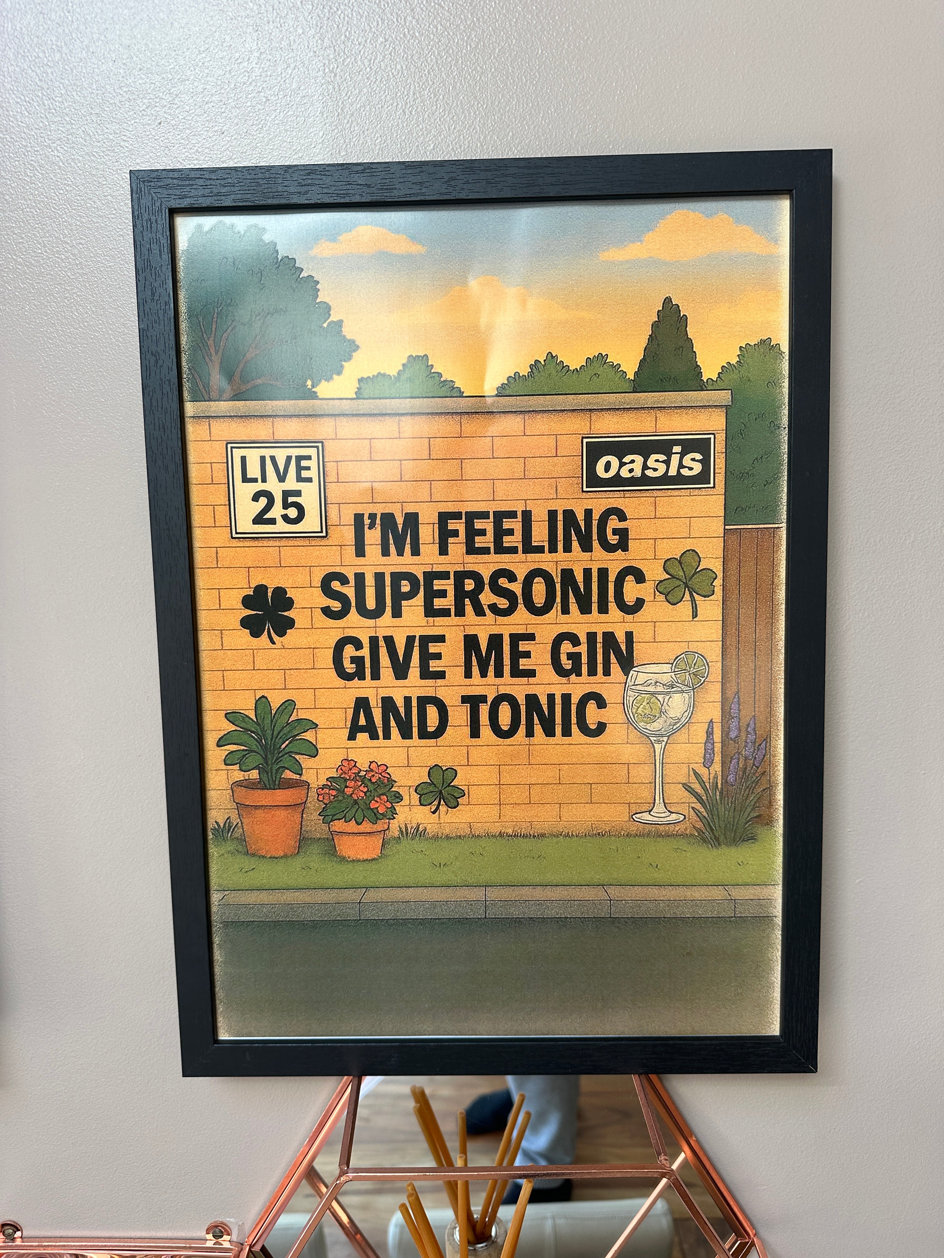 Oasis Graffiti Poster - Supersonic