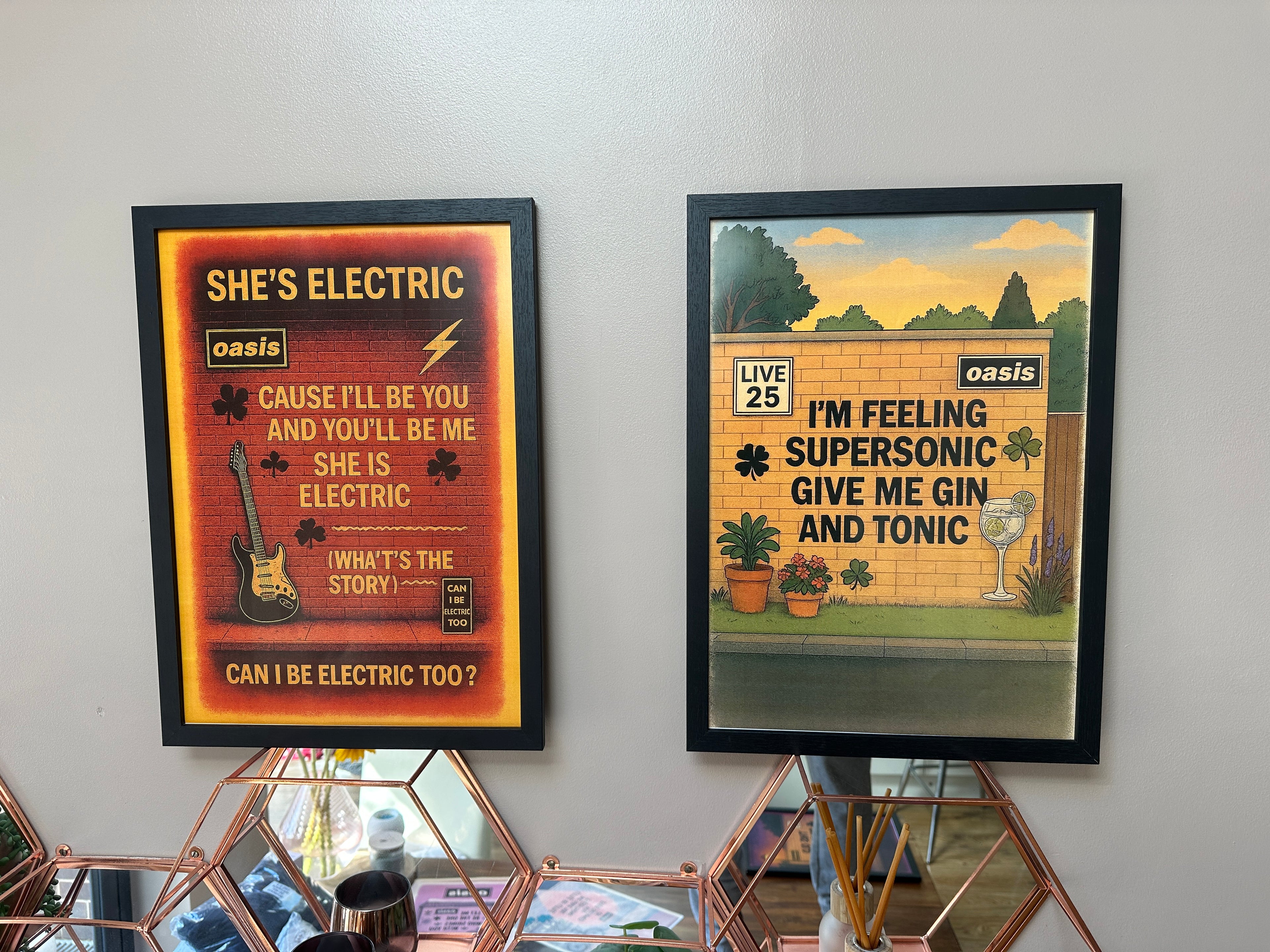 Oasis Graffiti Poster - She's Electric