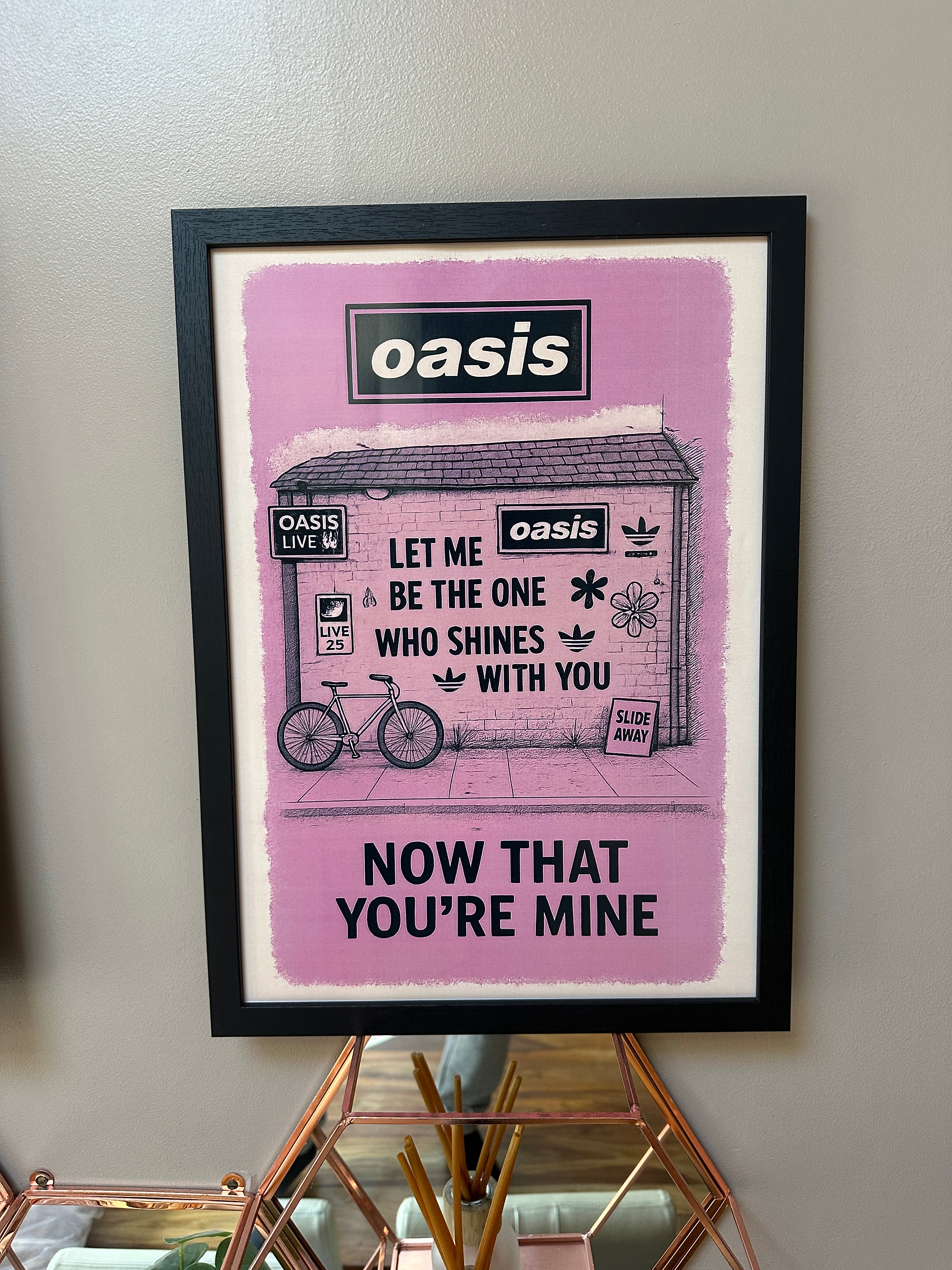 Oasis Graffiti Poster - Slide Away (Let Me Be The One)