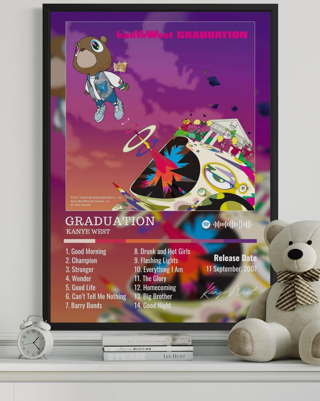 Graduation Spotify Code Graduation - Kanye West Inspired Album Poster – ClickCartel