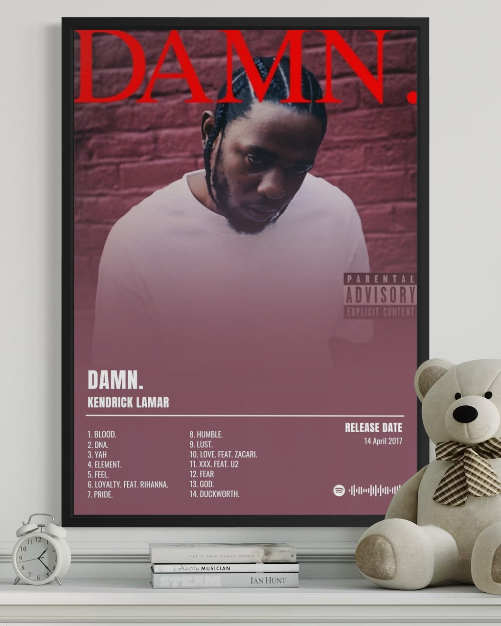 DAMN. - Kendrick Lamar Inspired Album Poster