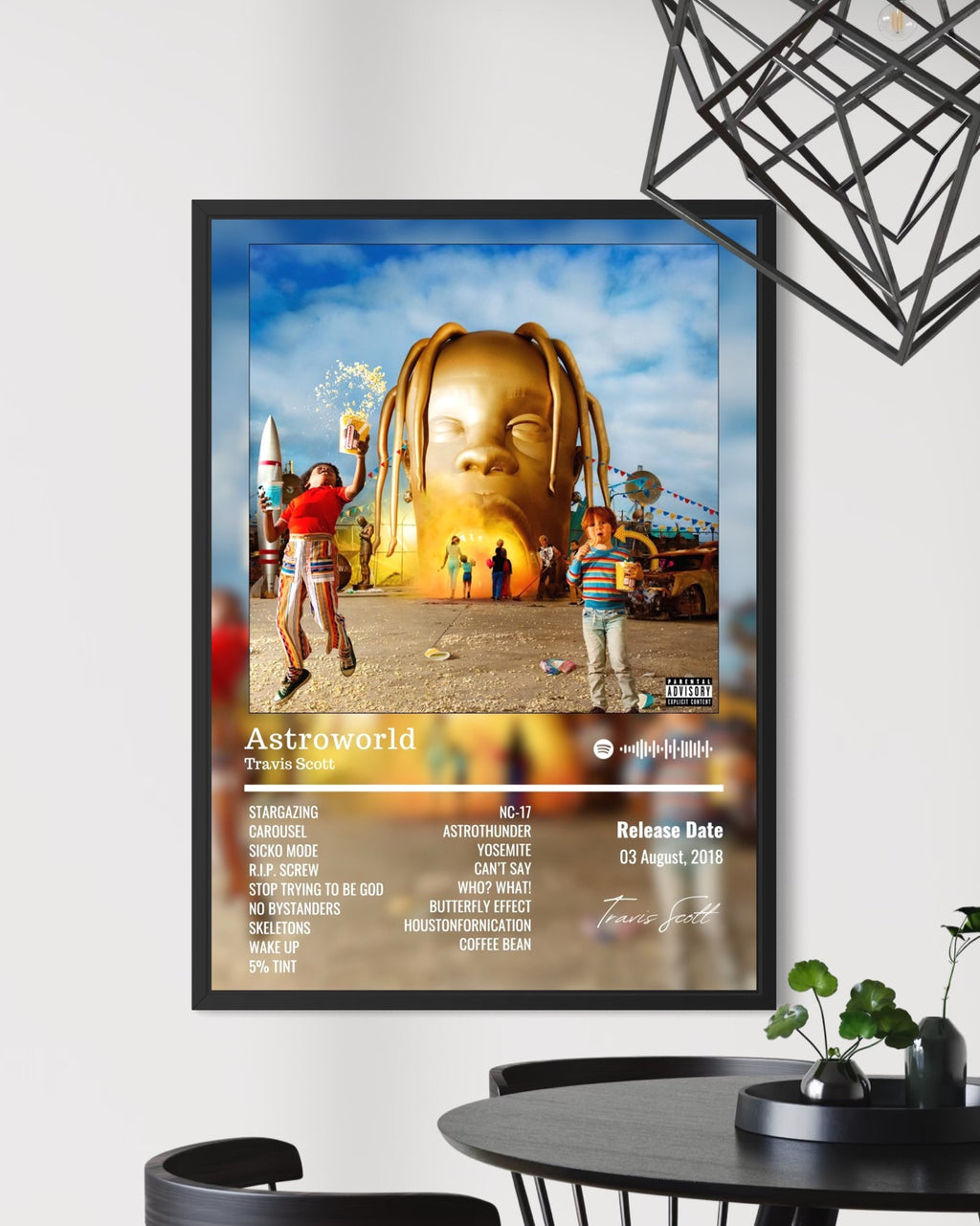 Astroworld - Travis Scott Inspired Album Poster