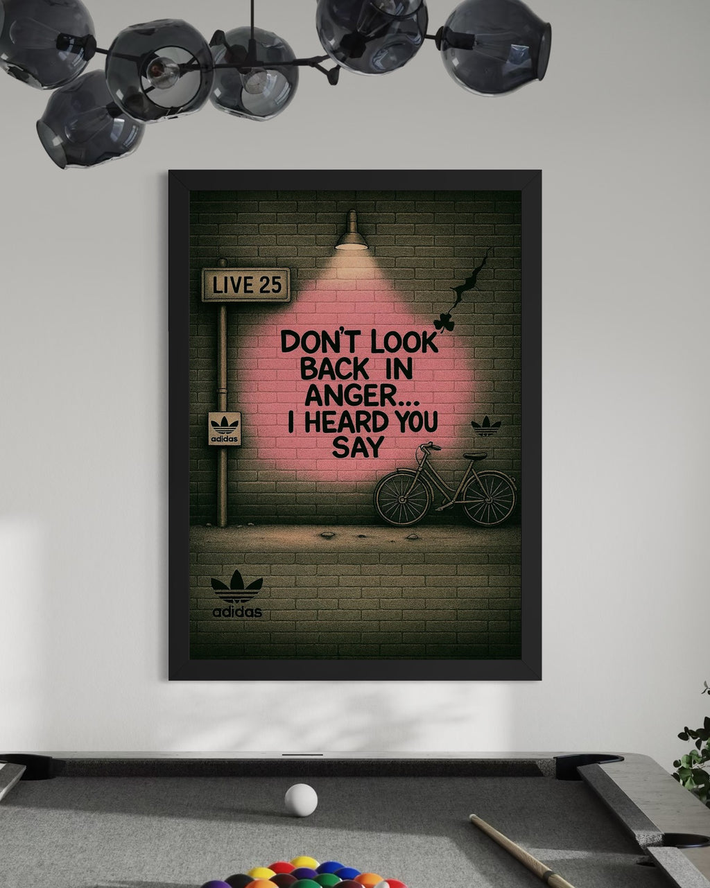 Don't Look Back In Anger - Oasis Inspired Graffiti Poster