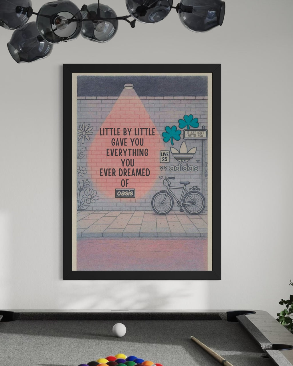 Little By Little - Oasis Inspired Graffiti Poster