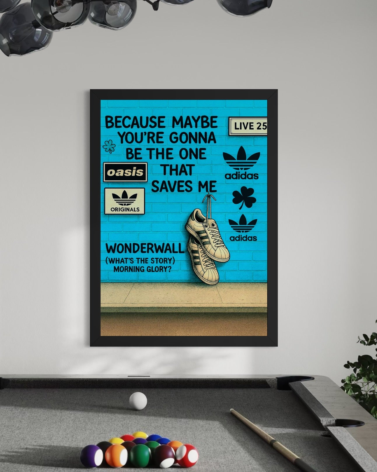 Wonderwall - Oasis Inspired Graffiti Poster