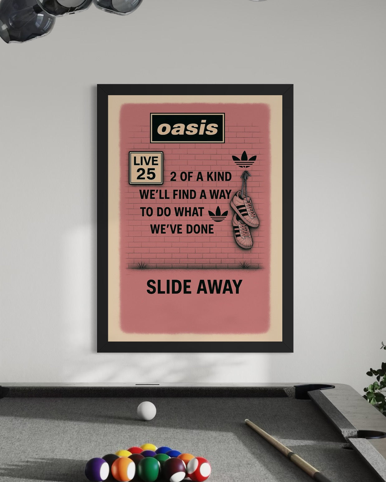 Slide Away (2 of a kind) - Oasis Inspired Graffiti Poster