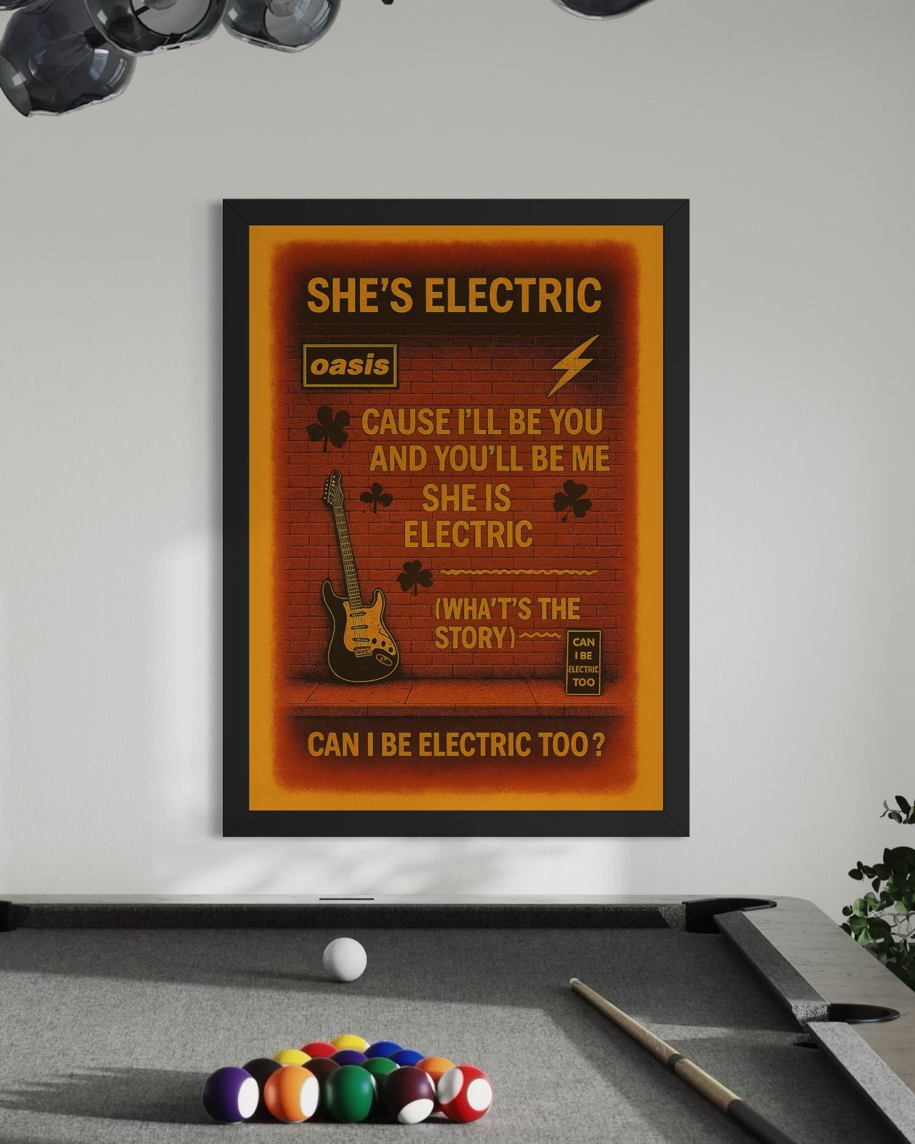 She's Electric - Oasis Inspired Graffiti Poster