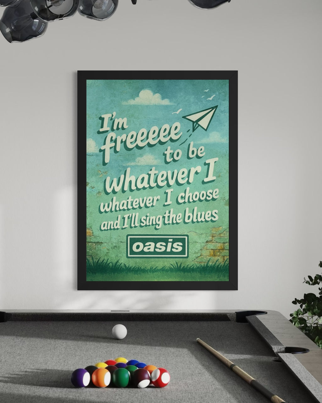 Whatever (I'm freeee) - Oasis Inspired Graffiti Poster