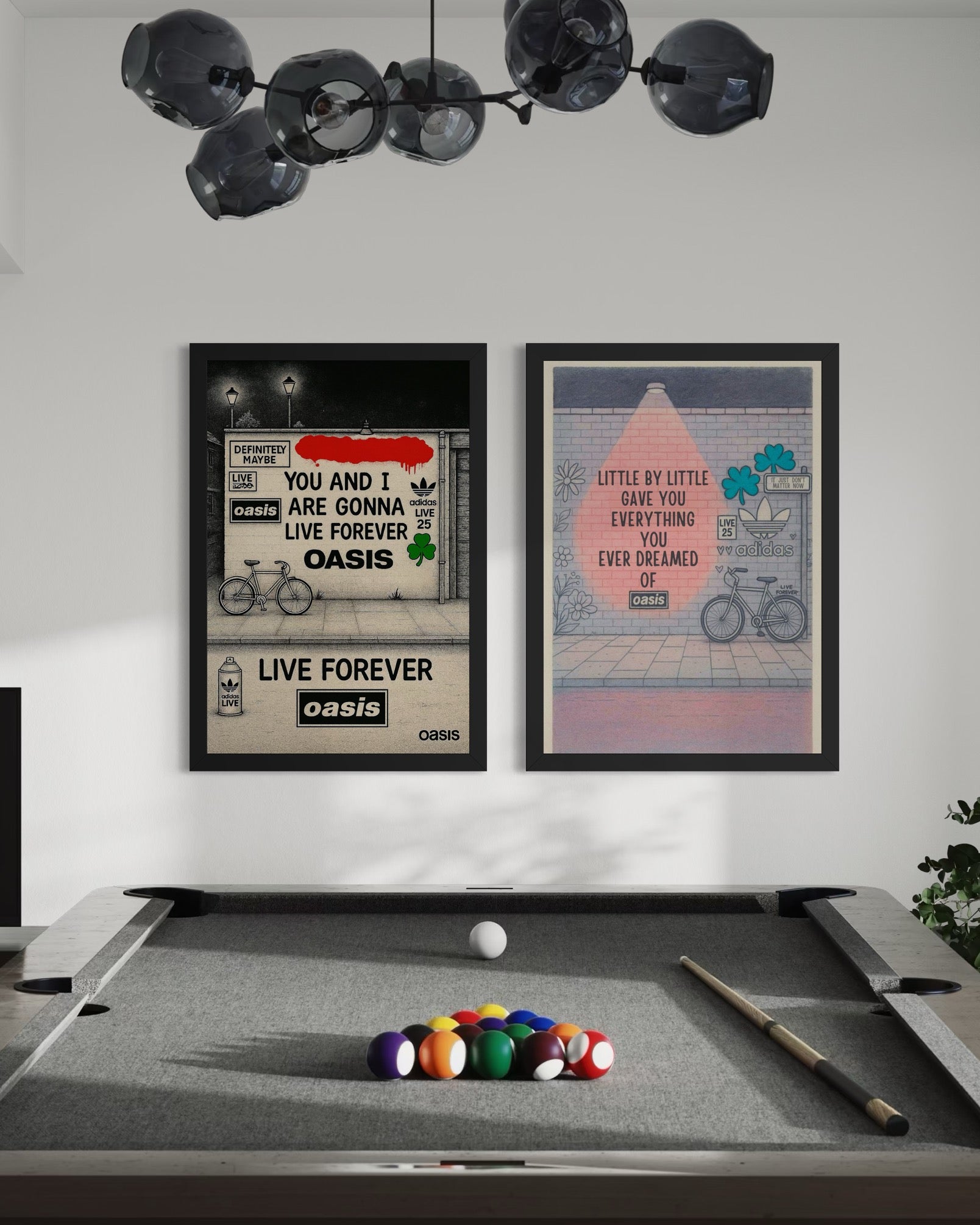 Live Forever - Oasis Inspired Graffiti Poster