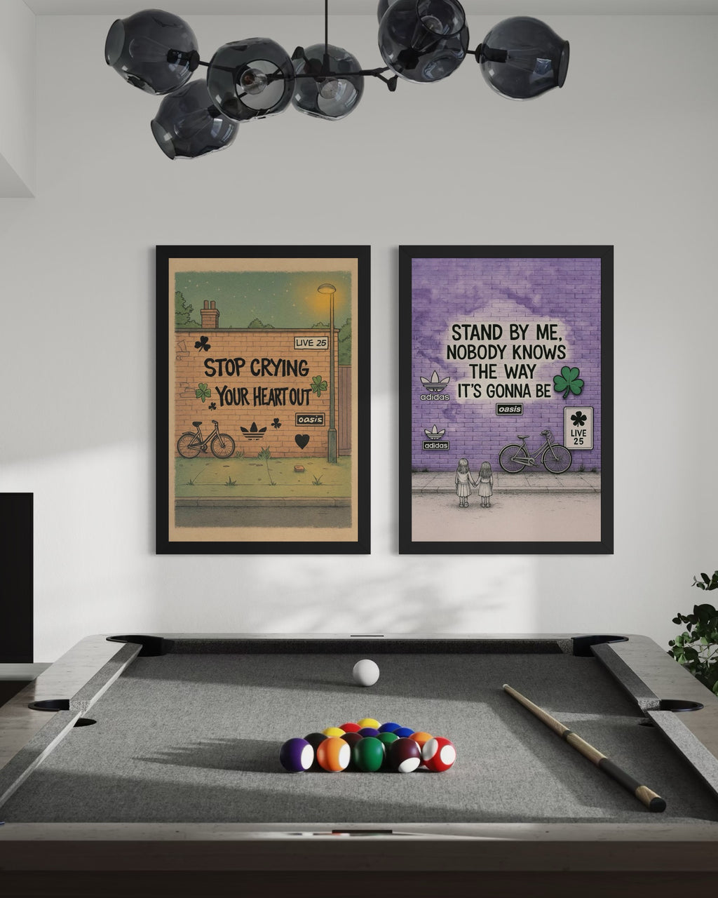 Stop Crying Your Heart Out - Oasis Inspired Graffiti Poster