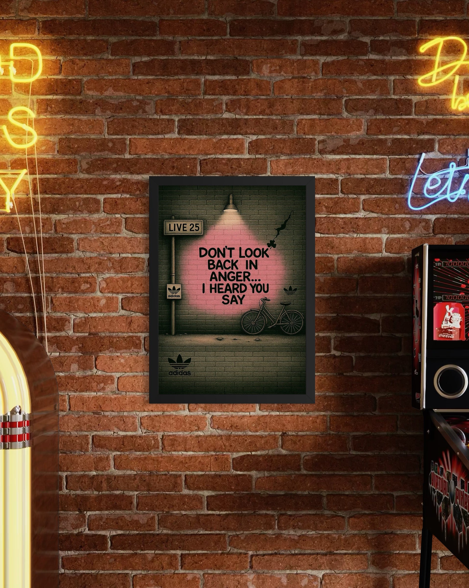 Don't Look Back In Anger - Oasis Inspired Graffiti Poster