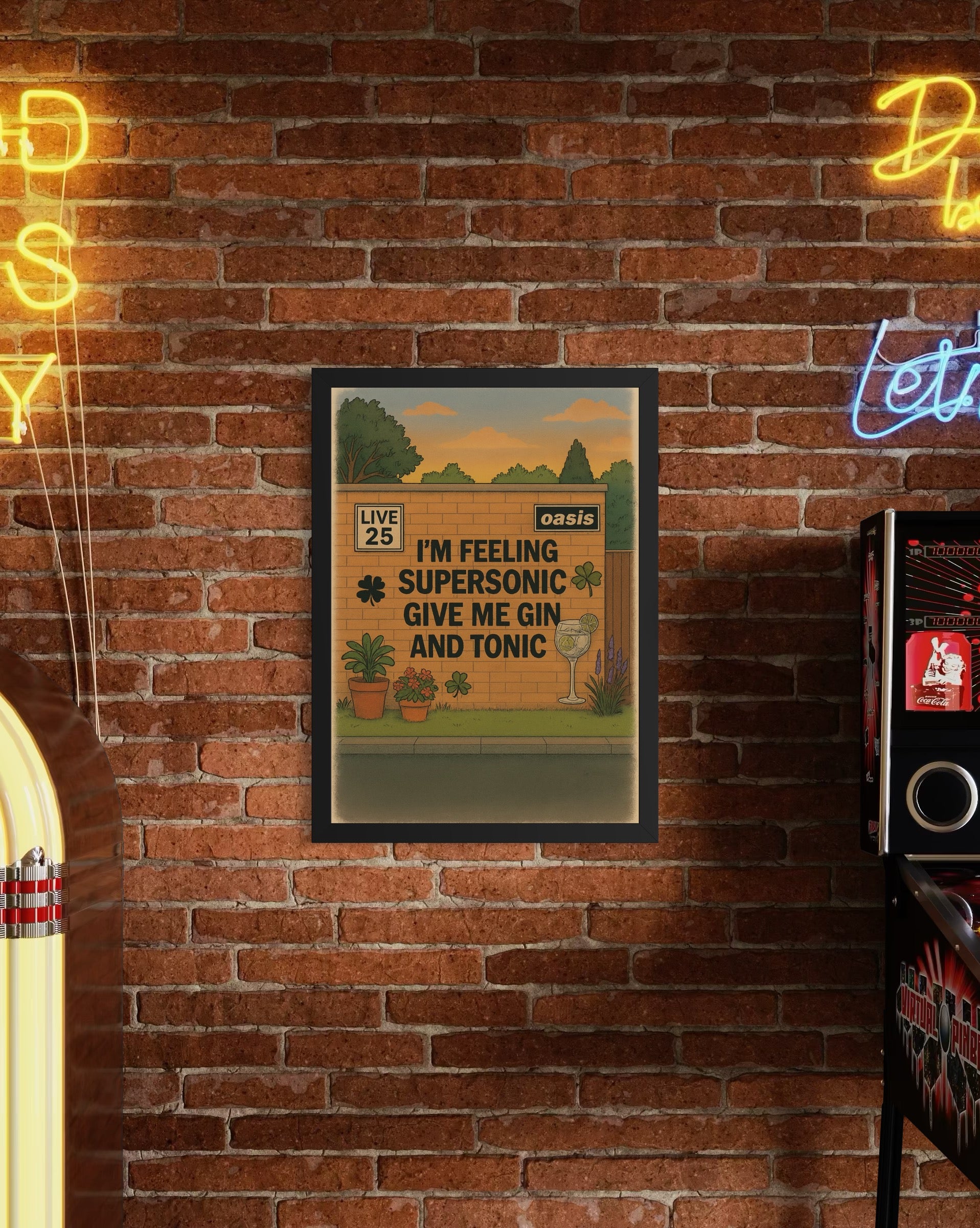 Supersonic - Oasis Inspired Graffiti Poster