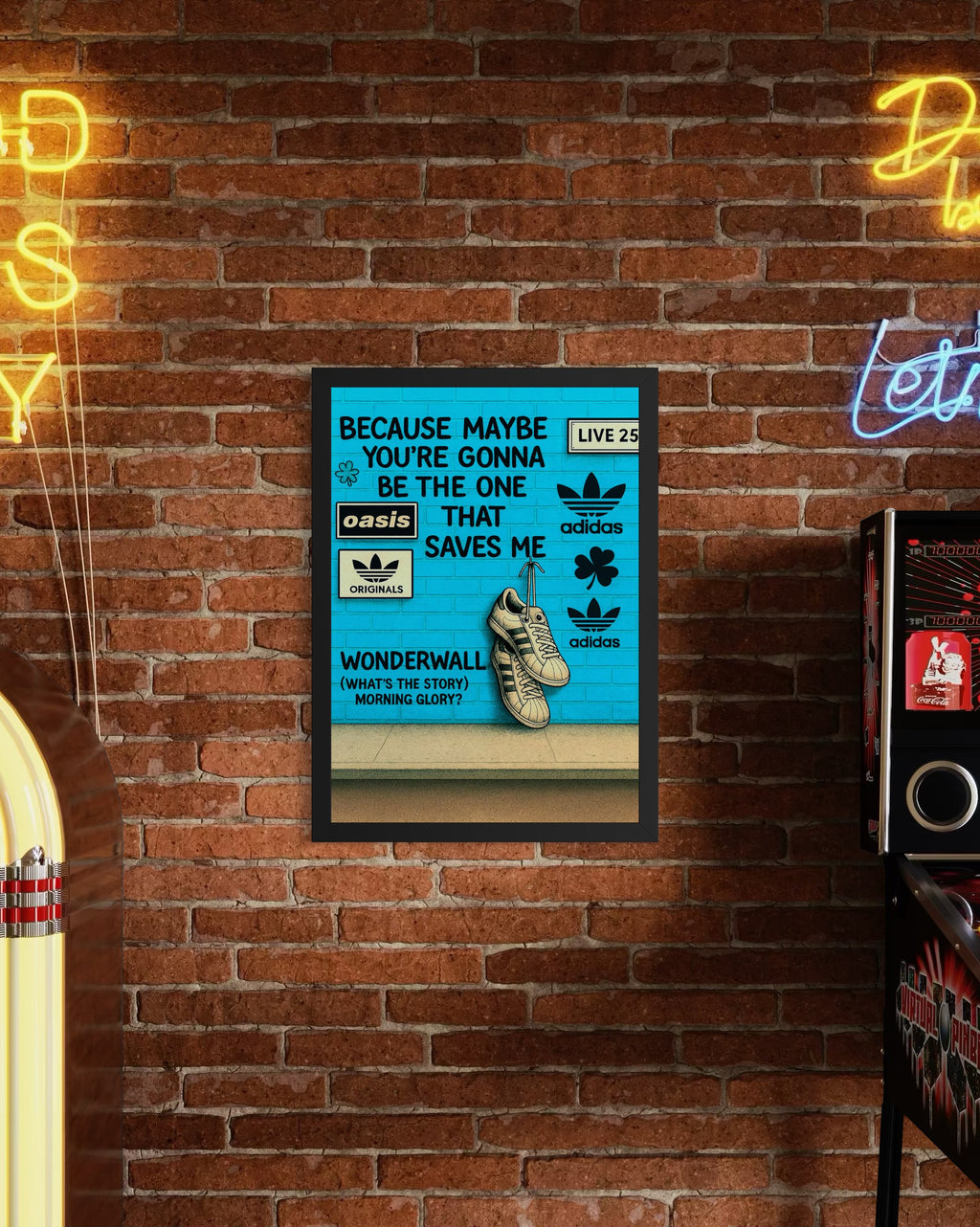 Wonderwall - Oasis Inspired Graffiti Poster