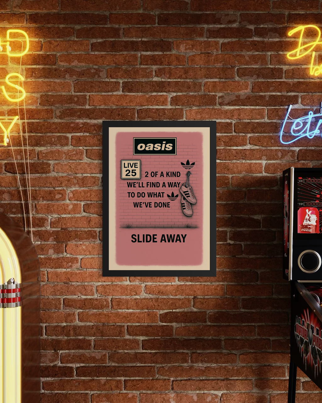 Slide Away (2 of a kind) - Oasis Inspired Graffiti Poster