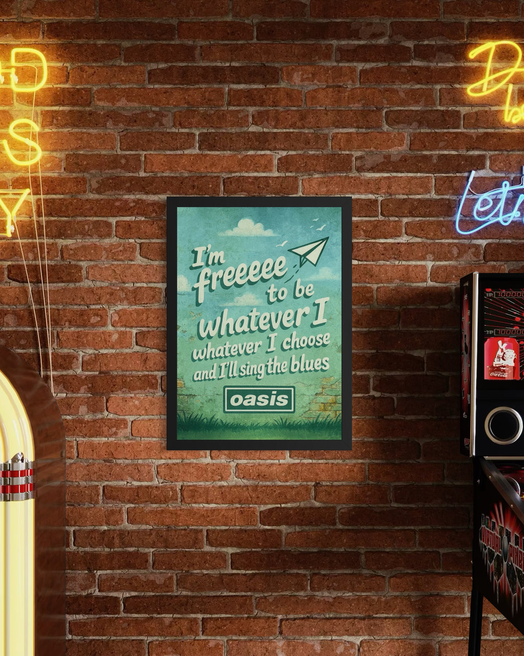 Whatever (I'm freeee) - Oasis Inspired Graffiti Poster