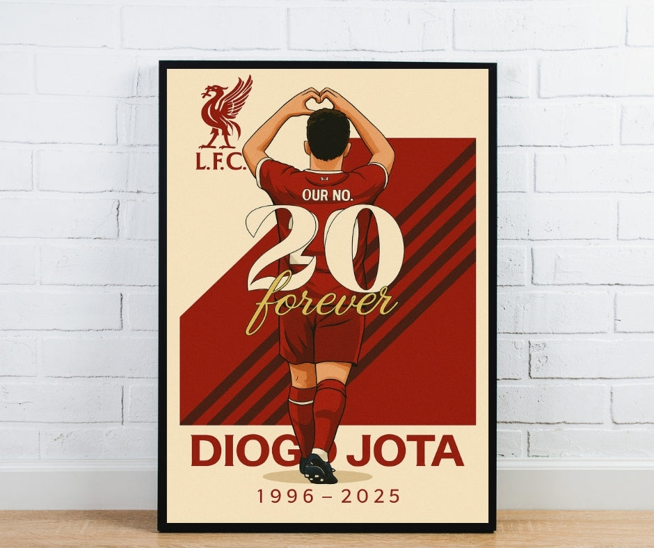 Liverpool Diogo Jota Tribute Poster
