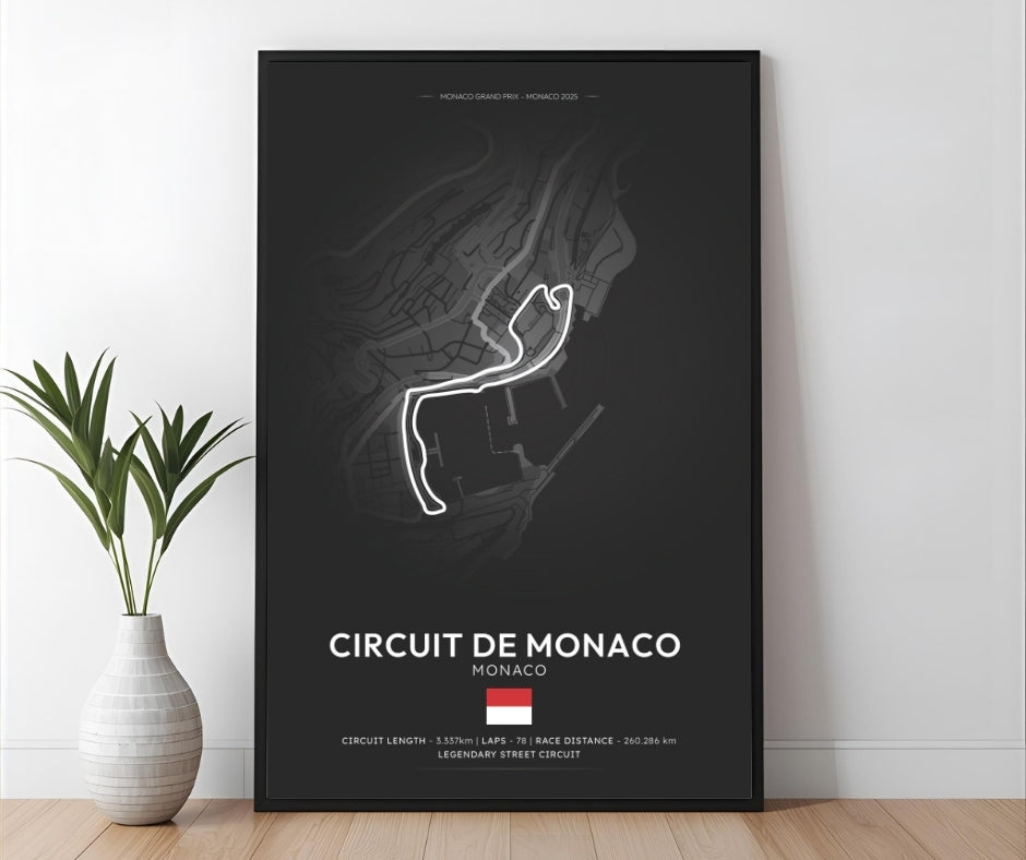 Silverstone Circuit Poster - Formula 1 Inspired Print