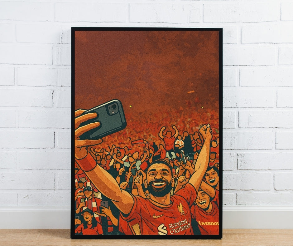Liverpool Mo Salah Iconic Selfie Poster