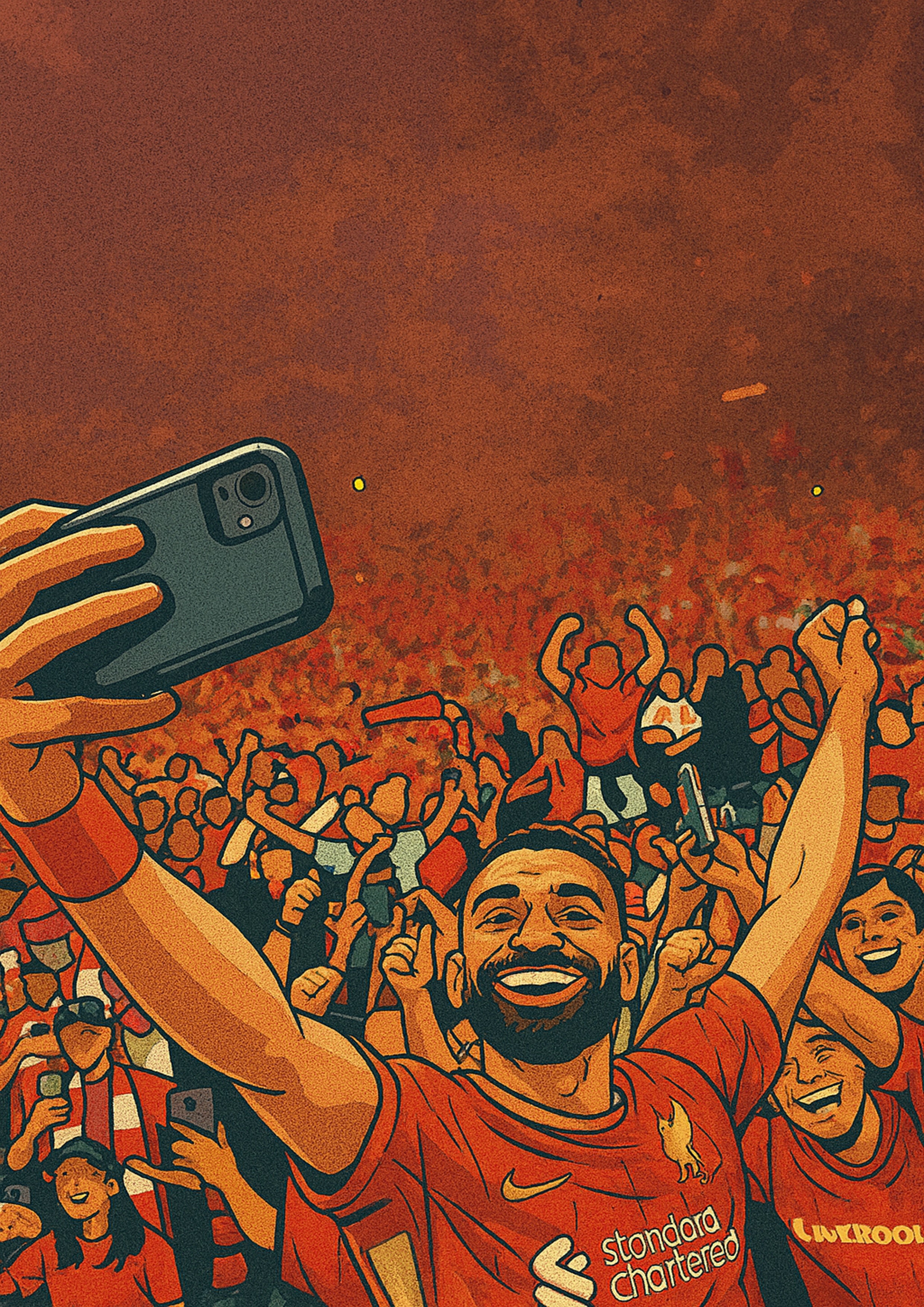 Liverpool Mo Salah Iconic Selfie Poster