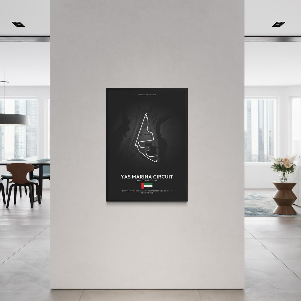 Abu Dhabi Circuit Poster - Formula 1 Inspired Print