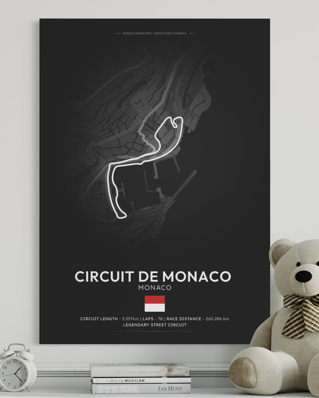 Monaco Circuit Poster - Formula 1 Inspired Print