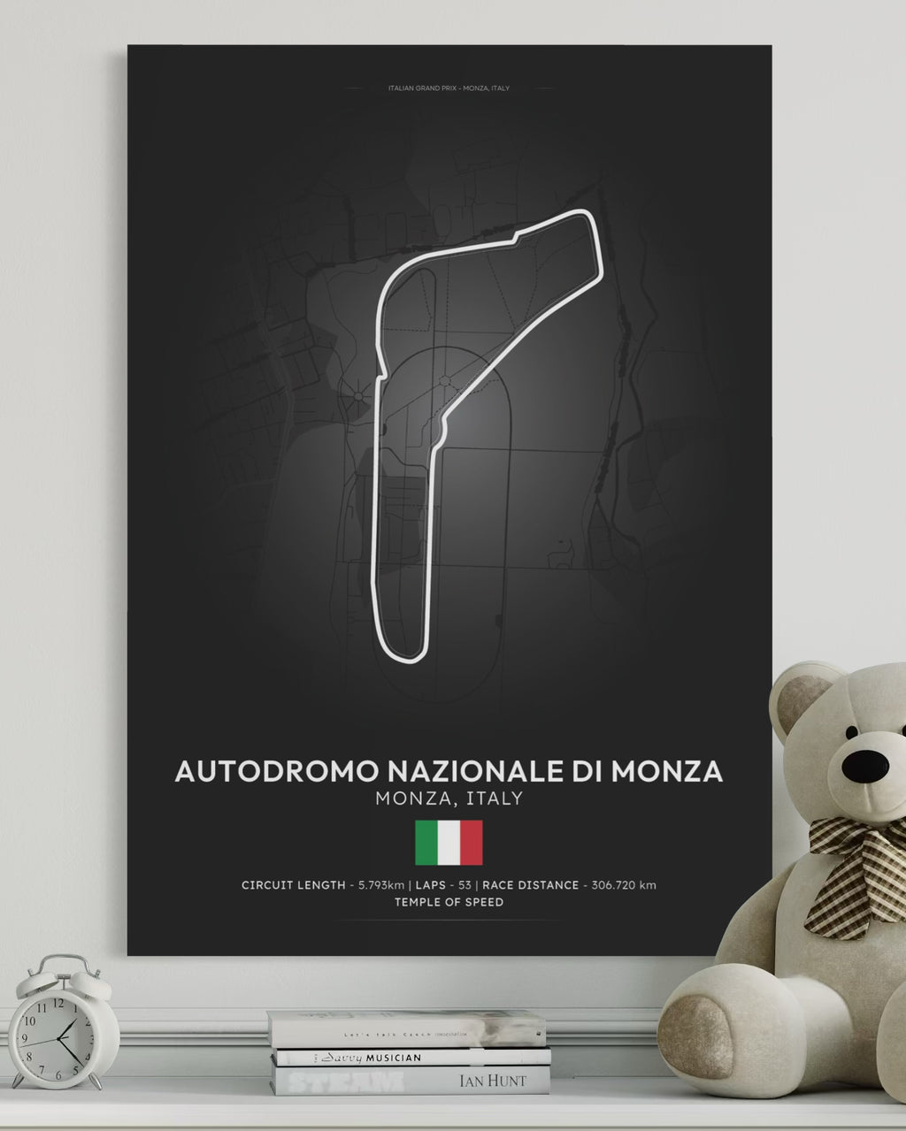 Monza Circuit Poster - Formula 1 Inspired Print