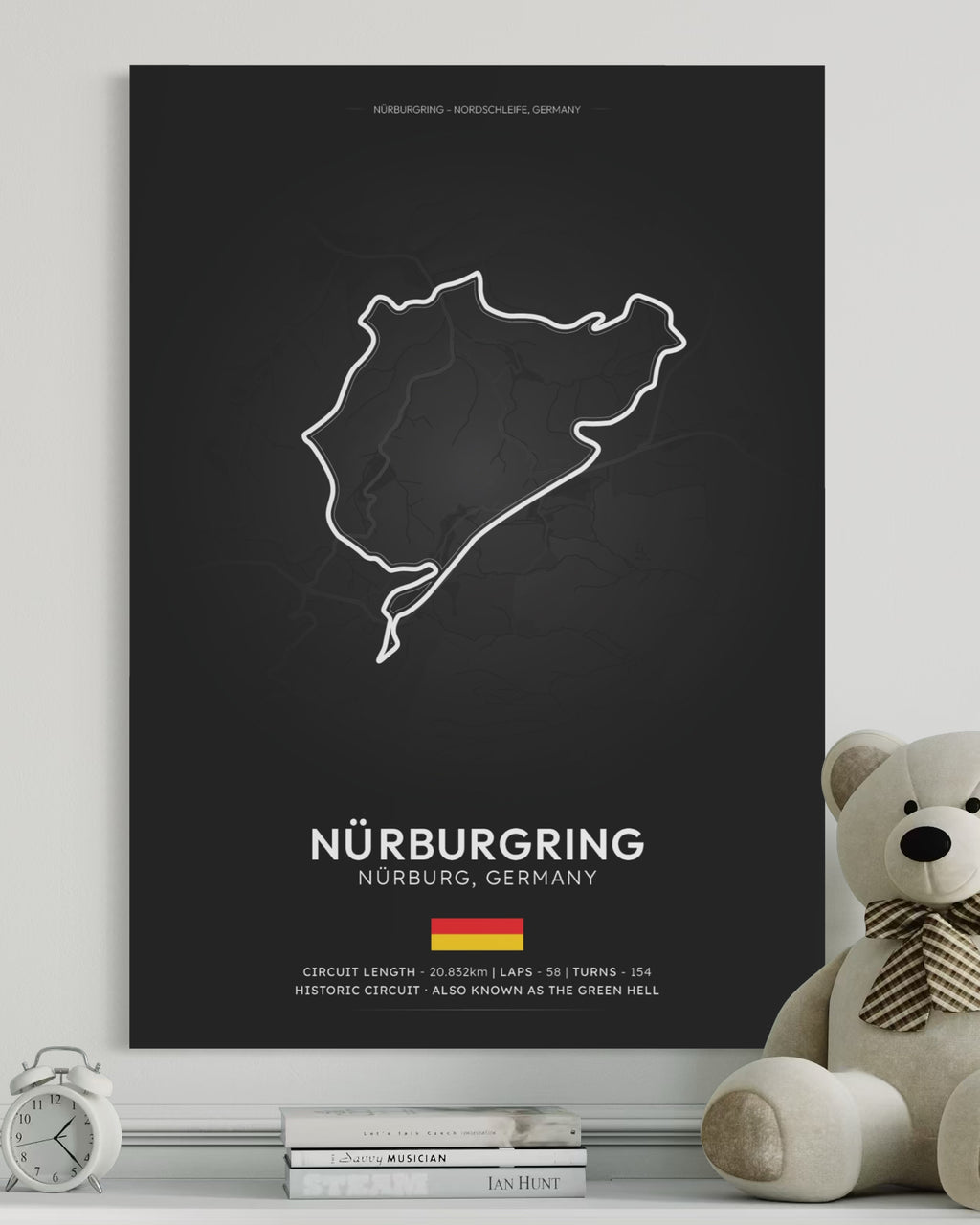 Nurburgring Circuit Poster - Formula 1 Inspired Print