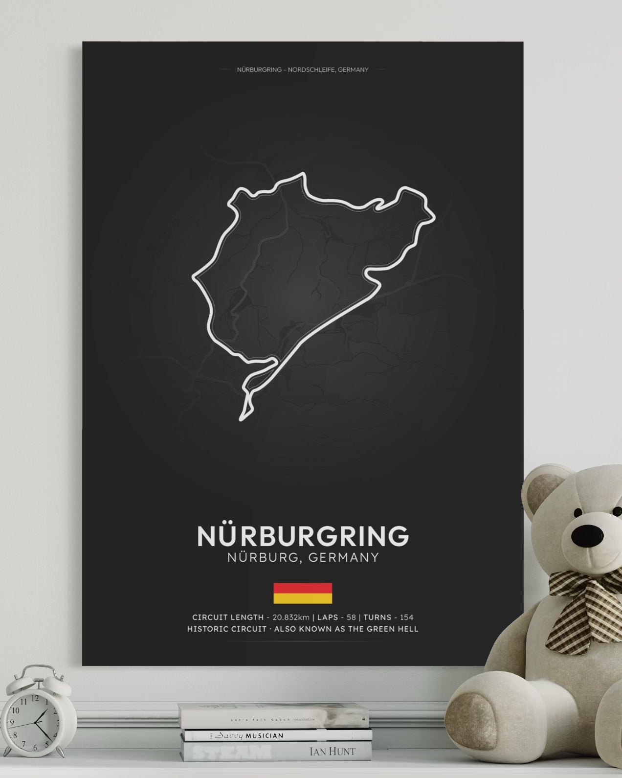 Nurburgring Circuit Poster - Formula 1 Inspired Print