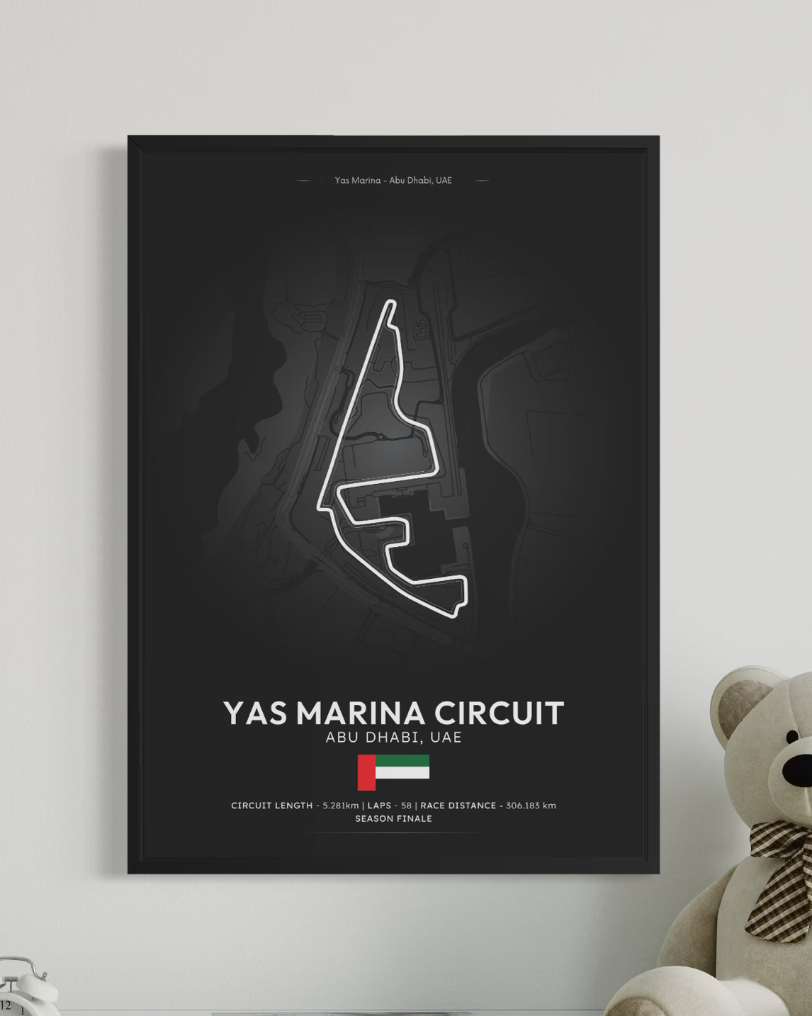 Abu Dhabi Circuit Poster - Formula 1 Inspired Print