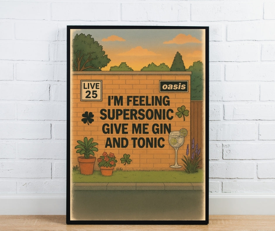 Oasis Graffiti Poster - Supersonic