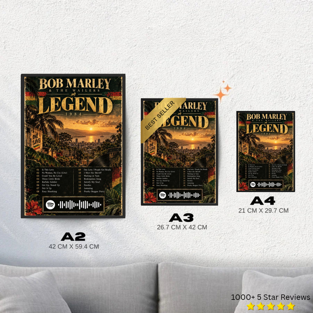 Legend - Bob Marley Inspired Album Poster