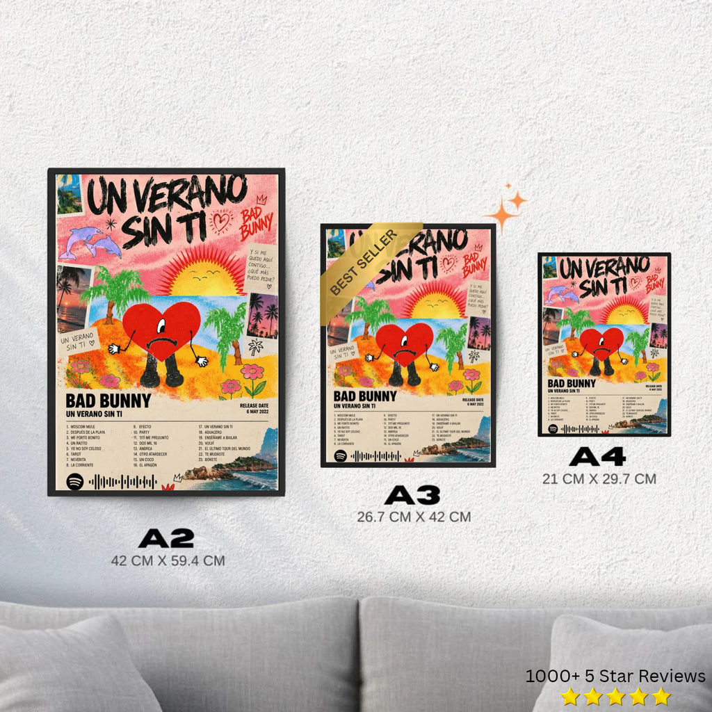 Un Verano Sin Ti - Bad Bunny Inspired Album Poster