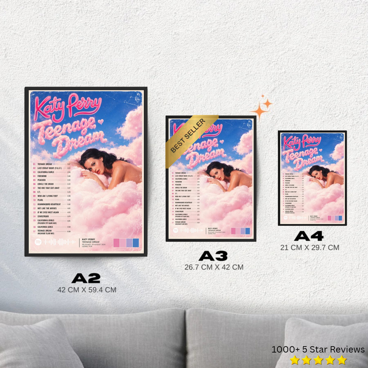 Teenage Dream - Katy Perry Inspired Album Poster