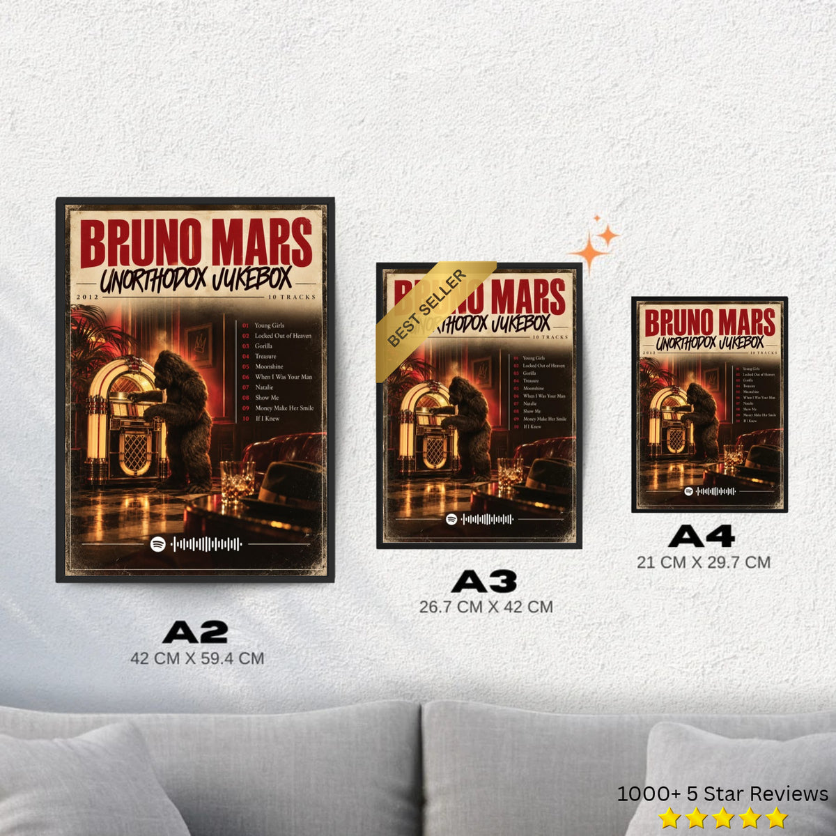 Unorthodox Jukebox - Bruno Mars Inspired Album Poster
