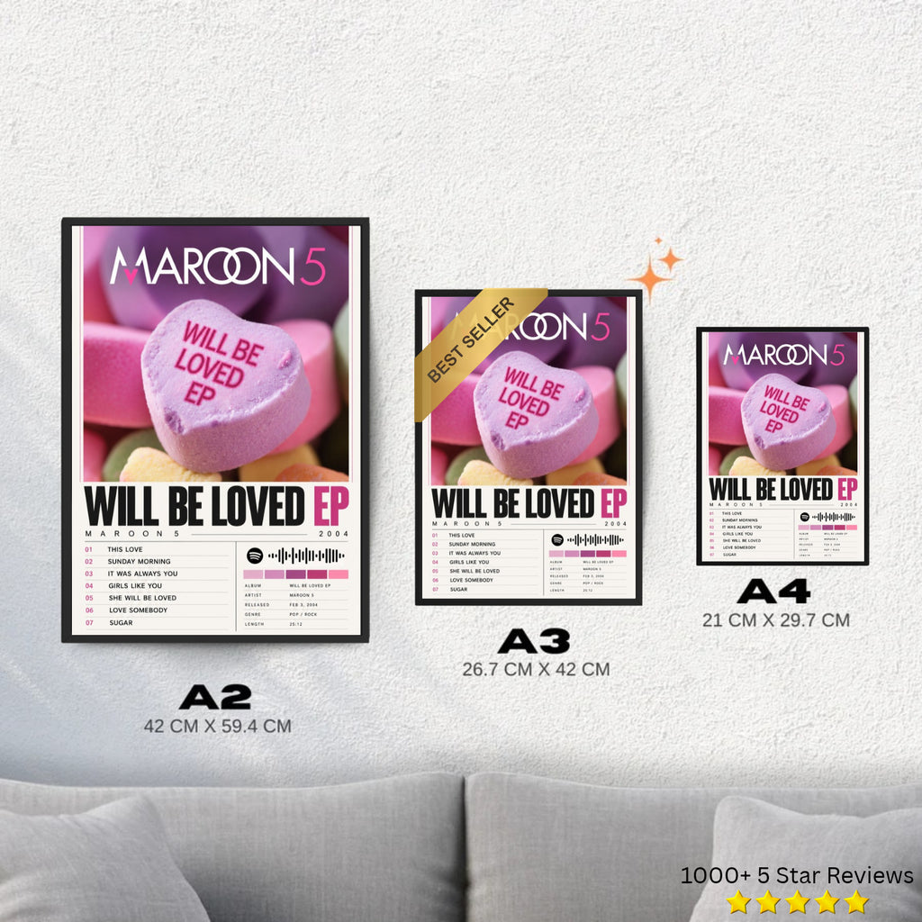 The Will Be Loved EP - Maroon 5 Inspired Album Poster