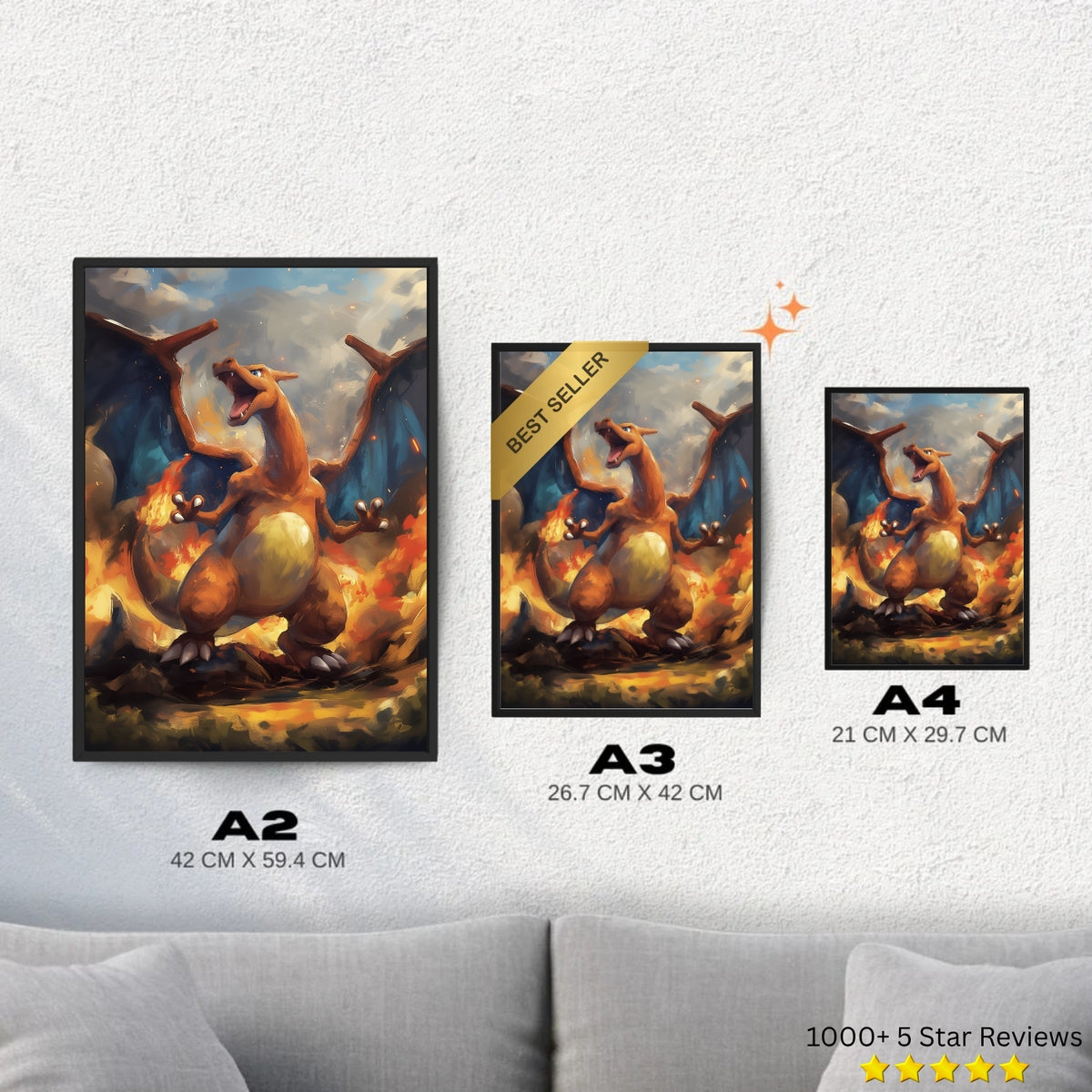 Charizard - Pokemon Inspired Album Poster