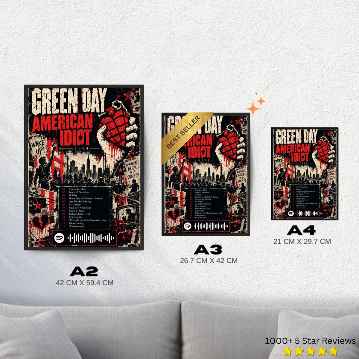 American Idiot - Green Day Inspired Album Poster