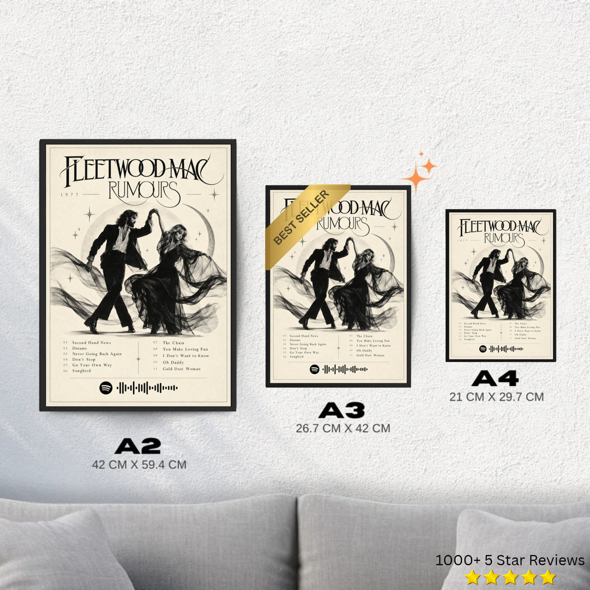 Rumours - Fleetwood Mac Inspired Album Poster
