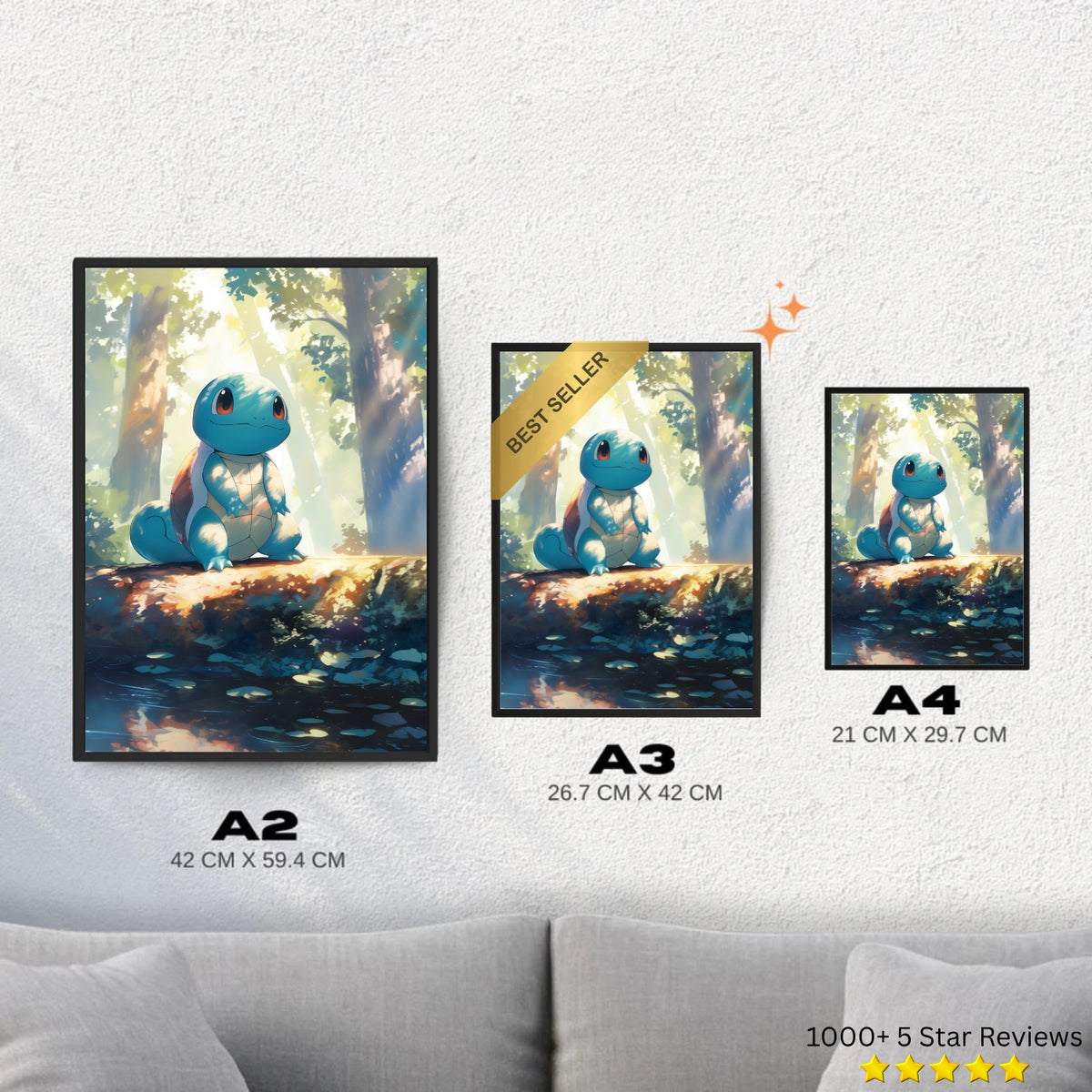Squirtle - Pokemon Inspired Album Poster